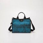 【トプカピ/TOPKAPI】の【TREASURE TOPKAPI】キャンバス プリント ショルダー付き A4 トートバッグ ターコイズブルー|ID: prp329100004464151 ipo3291000000031235189