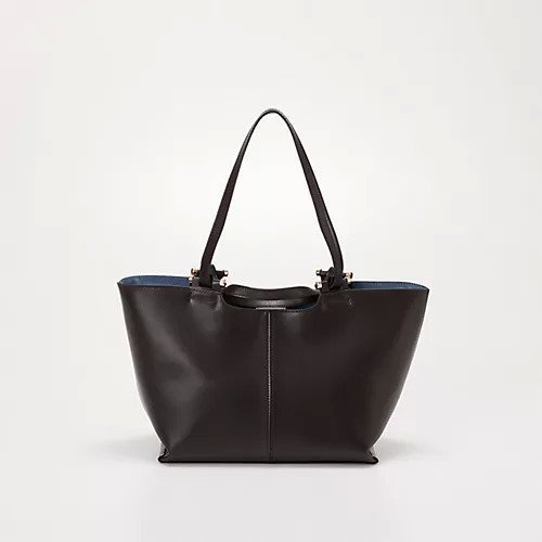 【トプカピ/TOPKAPI】の【TREASURE TOPKAPI】スムースレザー ダブルハンドル トートバッグ インテリア・キッズ・メンズ・レディースファッション・服の通販 founy(ファニー) https://founy.com/ ファッション Fashion レディースファッション WOMEN バッグ Bag ダブル Double フェミニン Feminine |ID: prp329100004464152 ipo3291000000031235191