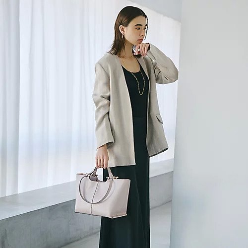 【トプカピ/TOPKAPI】の【TREASURE TOPKAPI】スムースレザー ダブルハンドル トートバッグ 人気、トレンドファッション・服の通販 founy(ファニー) 　ファッション　Fashion　レディースファッション　WOMEN　バッグ　Bag　ダブル　Double　フェミニン　Feminine　other-3|ID: prp329100004464152 ipo3291000000031249738