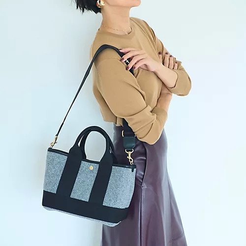 【トプカピ/TOPKAPI】の【Breath TOPKAPI】イタリアンフェルト ショルダー付 ミニ トートバッグ S 人気、トレンドファッション・服の通販 founy(ファニー) 　ファッション　Fashion　レディースファッション　Fashion for Women　バッグ　Bags　イタリア　Italy　コンパクト　Compact, Small Size　ショルダー　Shoulder, Shoulder Strap　トリミング　Trimming, Decorative Edge　フェルト　Felt, Felt Fabric　モダン　Modern, Contemporary　人気　Popular, Best Seller　other-3|ID: prp329100004464160 ipo3291000000031249771