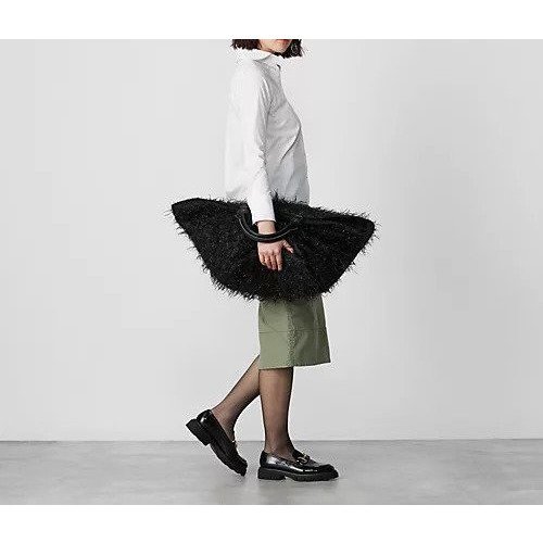 【マディソンブルー/MADISONBLUE】のBIG TOTE BAG EYELASH 人気、トレンドファッション・服の通販 founy(ファニー) 　ファッション　Fashion　レディースファッション　WOMEN　バッグ　Bag　シャイニー　Shiny　フェザー　Feather　フランス　France　フリンジ　Fringe　other-3|ID: prp329100004464174 ipo3291000000031249830