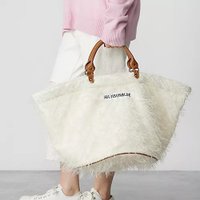 【マディソンブルー/MADISONBLUE】のBIG TOTE BAG EYELASH 人気、トレンドファッション・服の通販 founy(ファニー) ファッション Fashion レディースファッション WOMEN バッグ Bag シャイニー Shiny フェザー Feather フランス France フリンジ Fringe |ID:prp329100004464174