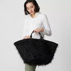 【マディソンブルー/MADISONBLUE】のBIG TOTE BAG EYELASH BLACK|ID: prp329100004464174 ipo3291000000035203261