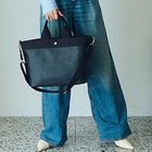 【トプカピ/TOPKAPI】の【Breath TOPKAPI】RIPPLE リプル ショルダー付き A4 トート バッグ 撥水 ブラック|ID: prp329100004464192 ipo3291000000031235338