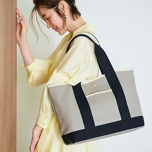 【トプカピ/TOPKAPI】の【Breath TOPKAPI】SCOTCH GRAIN スコッチグレイン ロングハンドル トートバッグ L インテリア・キッズ・メンズ・レディースファッション・服の通販 founy(ファニー) 　ファッション　Fashion　レディースファッション　WOMEN　バッグ　Bag　ロング　Long　人気　Popularity　旅行　Travel　ビジネス 仕事 通勤　Business　グレージュ|ID: prp329100004464203 ipo3291000000031235371