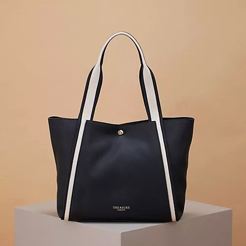 【トプカピ/TOPKAPI】の【TREASURE TOPKAPI】ソフトシュリンク テープハンドル A4 トート バッグ インテリア・キッズ・メンズ・レディースファッション・服の通販 founy(ファニー) 　ファッション　Fashion　レディースファッション　WOMEN　バッグ　Bag　おすすめ　Recommend　シンプル　Simple　ジャケット　Jacket　スマート　Smart　スリット　Slit　ポケット　Pocket　ビジネス 仕事 通勤　Business　ブラック|ID: prp329100004464205 ipo3291000000031235378