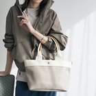 【トプカピ/TOPKAPI】の【ドラマ着用】【Breath TOPKAPI】RIPPLE リプル ロング ハンドル B5 トートバッグ ペールベージュ|ID: prp329100004464212 ipo3291000000031235404