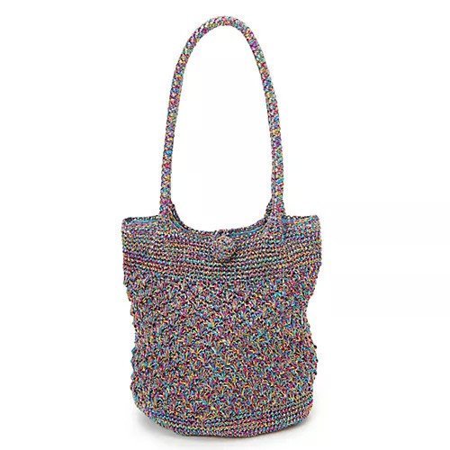 【トプカピ/TOPKAPI】の【TREASURE TOPKAPI】メタリックニット ラウンド トート バッグ インテリア・キッズ・メンズ・レディースファッション・服の通販 founy(ファニー) https://founy.com/ ファッション Fashion レディースファッション WOMEN トップス・カットソー Tops/Tshirt ニット Knit Tops おすすめ Recommend シルバー Silver フォルム Form ミックス Mix ラウンド Round エレガント 上品 Elegant 夏 Summer |ID: prp329100004464217 ipo3291000000031915896