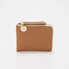 【トプカピ/TOPKAPI】の【TREASURE TOPKAPI】クロスエンボス レザー L字ファスナー ミニ 財布 キャメル|ID: prp329100004464342 ipo3291000000031235761