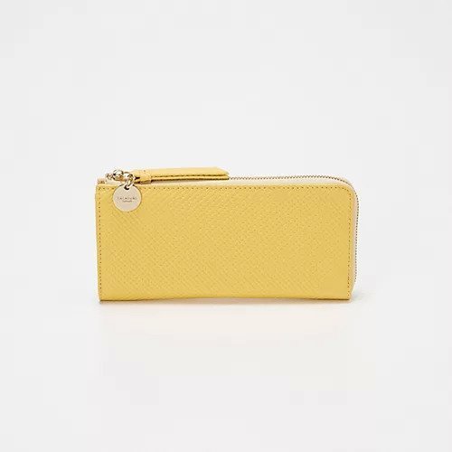 【トプカピ/TOPKAPI】の【TREASURE TOPKAPI】クロスエンボス レザー L字ファスナー 長財布 インテリア・キッズ・メンズ・レディースファッション・服の通販 founy(ファニー) 　ファッション　Fashion　レディースファッション　WOMEN　財布　Wallets　イエロー　Yellow　春　Spring　スマート　Smart　スリム　Slim　財布　Wallet　チャーム　Charm　プレート　Plate　ポケット　Pocket　メッシュ　Mesh　S/S・春夏　Ss・Spring/Summer　夏　Summer　レモンイエロー|ID: prp329100004464343 ipo3291000000031235763
