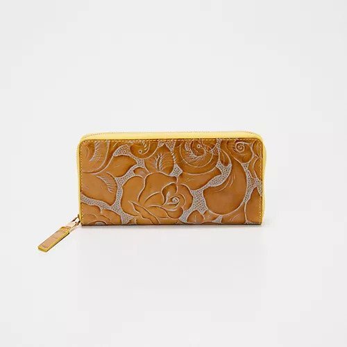 【トプカピ/TOPKAPI】の【TREASURE TOPKAPI】ローズエンボス ツヤ レザー ラウンドファスナー 長財布 インテリア・キッズ・メンズ・レディースファッション・服の通販 founy(ファニー) https://founy.com/ ファッション Fashion レディースファッション WOMEN 財布 Wallets イエロー Yellow コイン Coin ポケット Pocket ラウンド Round ローズ Rose 財布 Wallet |ID: prp329100004464346 ipo3291000000031235772