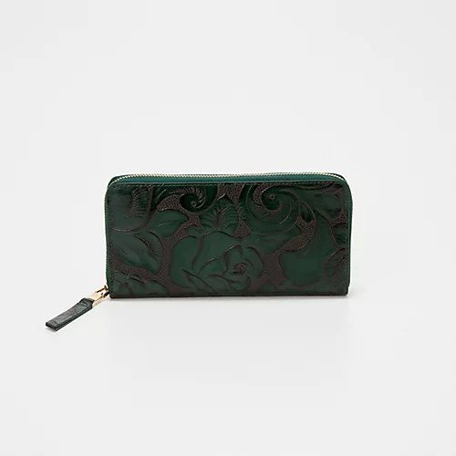 【トプカピ/TOPKAPI】の【TREASURE TOPKAPI】ローズエンボス ツヤ レザー ラウンドファスナー 長財布 人気、トレンドファッション・服の通販 founy(ファニー) 　ファッション　Fashion　レディースファッション　WOMEN　財布　Wallets　イエロー　Yellow　コイン　Coin　ポケット　Pocket　ラウンド　Round　ローズ　Rose　財布　Wallet　other-2|ID: prp329100004464346 ipo3291000000031250549