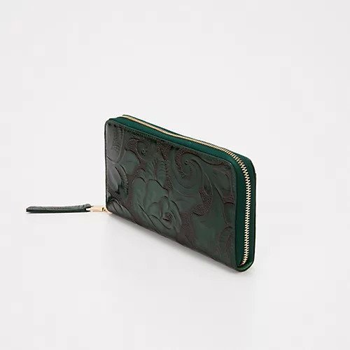 【トプカピ/TOPKAPI】の【TREASURE TOPKAPI】ローズエンボス ツヤ レザー ラウンドファスナー 長財布 人気、トレンドファッション・服の通販 founy(ファニー) 　ファッション　Fashion　レディースファッション　WOMEN　財布　Wallets　イエロー　Yellow　コイン　Coin　ポケット　Pocket　ラウンド　Round　ローズ　Rose　財布　Wallet　other-3|ID: prp329100004464346 ipo3291000000031250551