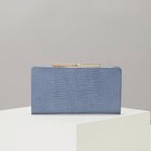 【トプカピ/TOPKAPI】のLUCIA[ルチア]イタリアンレザー・リザード型押し・がま口長財布 ブルーグレー|ID: prp329100004464353 ipo3291000000031235807