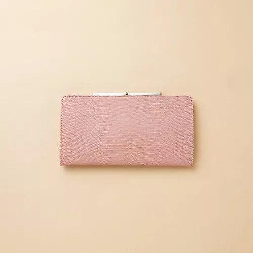 【トプカピ/TOPKAPI】のLUCIA[ルチア]イタリアンレザー・リザード型押し・がま口長財布 インテリア・キッズ・メンズ・レディースファッション・服の通販 founy(ファニー) 　ファッション　Fashion　レディースファッション　WOMEN　財布　Wallets　イタリア　Italy　エレガント 上品　Elegant　クラシカル　Classical　クラッチ　Clutch　ポケット　Pocket　財布　Wallet　ピンクグレー|ID: prp329100004464353 ipo3291000000031235808