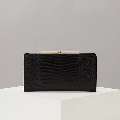 【トプカピ/TOPKAPI】のLUCIA[ルチア]イタリアンレザー・リザード型押し・がま口長財布 インテリア・キッズ・メンズ・レディースファッション・服の通販 founy(ファニー) 　ファッション　Fashion　レディースファッション　WOMEN　財布　Wallets　イタリア　Italy　エレガント 上品　Elegant　クラシカル　Classical　クラッチ　Clutch　ポケット　Pocket　財布　Wallet　ブラック|ID: prp329100004464353 ipo3291000000031915914