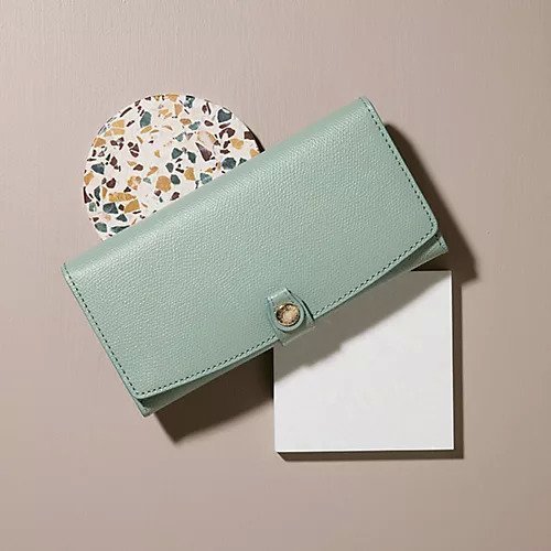 【トプカピ/TOPKAPI】の[TOPKAPI]トプカピ 角シボ型押し・ 長財布 COLORATO コロラート インテリア・キッズ・メンズ・レディースファッション・服の通販 founy(ファニー) 　ファッション　Fashion　レディースファッション　Ladies' Fashion Online　財布　Wallets　エレガント 上品　Elegant　コイン　Coin　フラップ　Flap　メタル　Metal　財布　Wallet　グリーングレー|ID: prp329100004464359 ipo3291000000031235830