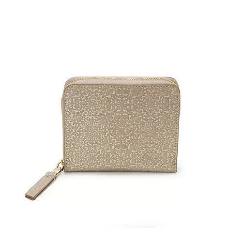 【トプカピ/TOPKAPI】の【TREASURE TOPKAPI】オリジナル エンボスレザー ラウンド 二つ折り財布 インテリア・キッズ・メンズ・レディースファッション・服の通販 founy(ファニー) 　ファッション　Fashion　レディースファッション　Ladies' Fashion Online　財布　Wallets　エレガント 上品　Elegant　シルバー　Silver　ボックス　Box　ポケット　Pocket　ラウンド　Round　財布　Wallet　ブロンズ|ID: prp329100004464373 ipo3291000000031235896