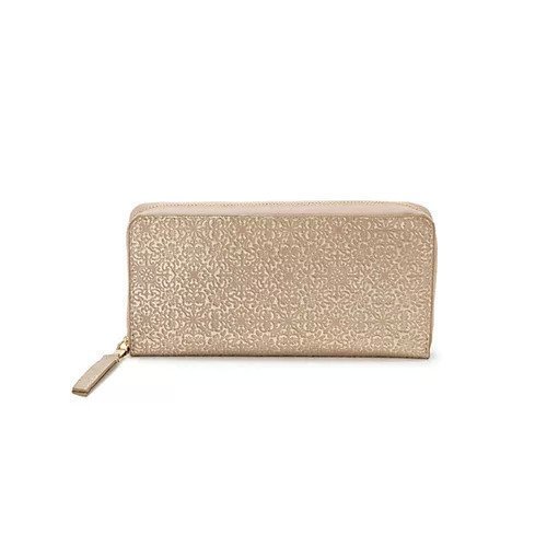 【トプカピ/TOPKAPI】の【TREASURE TOPKAPI】オリジナル エンボスレザー ラウンド 長財布 インテリア・キッズ・メンズ・レディースファッション・服の通販 founy(ファニー) 　ファッション　Fashion　レディースファッション　WOMEN　財布　Wallets　エレガント 上品　Elegant　シルバー　Silver　ポケット　Pocket　ラウンド　Round　財布　Wallet　ブロンズ|ID: prp329100004464375 ipo3291000000031235904