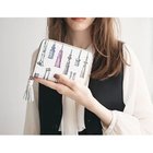 【トプカピ/TOPKAPI】の【TREASURE TOPKAPI】シュリンクレザー タッセル プリント ラウンド 二つ折り財布 / パスポート ケース ホワイト|ID: prp329100004464378 ipo3291000000031235913