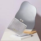 【トプカピ/TOPKAPI】の【TOPKAPI】シュリンクレザー パール がま口 二つ折り 財布 シルバー|ID: prp329100004464383 ipo3291000000031235934