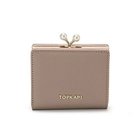【トプカピ/TOPKAPI】の【TOPKAPI】シュリンクレザー パール がま口 二つ折り 財布 グレージュ|ID: prp329100004464383 ipo3291000000031235936