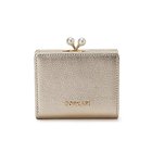 【トプカピ/TOPKAPI】の【TOPKAPI】シュリンクレザー パール がま口 二つ折り 財布 ゴールド|ID: prp329100004464383 ipo3291000000031235937