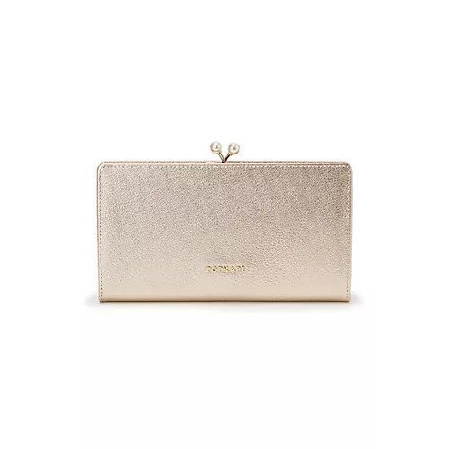 【トプカピ/TOPKAPI】の【TOPKAPI】シュリンクレザー パール がま口 長財布 インテリア・キッズ・メンズ・レディースファッション・服の通販 founy(ファニー) 　ファッション　Fashion　レディースファッション　WOMEN　財布　Wallets　シルバー　Silver　パール　Pearl　ベーシック　Basic　ポケット　Pocket　エレガント 上品　Elegant　財布　Wallet　ゴールド|ID: prp329100004464384 ipo3291000000031235942