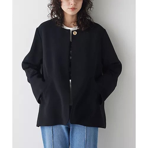 【ウィムガゼット/Whim Gazette】の【THE PAUSE】ノーカラージャケット 人気、トレンドファッション・服の通販 founy(ファニー) 　ファッション　Fashion　レディースファッション　Fashion for Women　アウター　Coat / Outerwear Collection　レディースジャケット・軽アウター　Jackets　ノーカラージャケット / シンプル上品コーデ　Collarless Jackets　ヴィンテージ　Vintage Style　クラシカル　Classical, Vintage-Inspired　グラデーション　Gradient, Ombre　コンパクト　Compact, Small Size　ジャケット　Jacket, Outerwear　ツイル　Twist, Twisted Detail　フォーマル　Formal, Dressy　フレア　Flare, Flared　ボトム　Bottoms, Lower Wear　ワーク　Workwear, Utility Style　おすすめ　Recommended / Our Picks　2024年　2024　エレガント 上品　Elegant　2024-2025秋冬・A/W　Autumn/Winter 2024–25 AW24–25　other-2|ID: prp329100004464397 ipo3291000000031250761