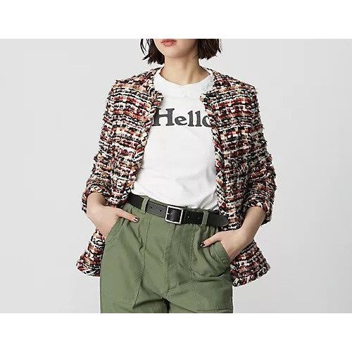 【マディソンブルー/MADISONBLUE】のNO COLLAR JK TWEED インテリア・キッズ・メンズ・レディースファッション・服の通販 founy(ファニー) https://founy.com/ ファッション Fashion レディースファッション WOMEN オータム Autumn クラシック Classic グラデーション Gradation ジャケット Jacket ツイード Tweed フランス France |ID: prp329100004464414 ipo3291000000031236037