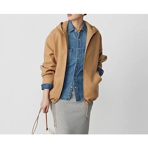 【マディソンブルー/MADISONBLUE】のOVERSIZED HOODIE MELTON インテリア・キッズ・メンズ・レディースファッション・服の通販 founy(ファニー) 　ファッション　Fashion　レディースファッション　WOMEN　カットソー　Cut And Sew　メルトン　Melton　キャメル|ID: prp329100004464416 ipo3291000000031236043
