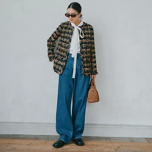 【マディソンブルー/MADISONBLUE】のNO COLLAR JK TWEED CHECK 人気、トレンドファッション・服の通販 founy(ファニー) ファッション Fashion レディースファッション Fashion for Women イエロー Yellow エレガント 上品 Elegant クラシカル Classical, Vintage-Inspired クラシック Classic, Timeless Style コンパクト Compact, Small Size シンプル Simple, Minimal ジャケット Jacket, Outerwear スマート Smart, Elegant ツイード Twill, Twill Weave ボトム Bottoms, Lower Wear ミックス Mix, Mixed Style ミリタリー Military, Army Style モダン Modern, Contemporary other-2|ID: prp329100004464417 ipo3291000000034410076