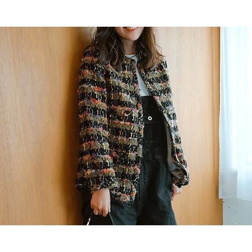 【マディソンブルー/MADISONBLUE】のNO COLLAR JK TWEED CHECK 人気、トレンドファッション・服の通販 founy(ファニー) ファッション Fashion レディースファッション Fashion for Women イエロー Yellow エレガント 上品 Elegant クラシカル Classical, Vintage-Inspired クラシック Classic, Timeless Style コンパクト Compact, Small Size シンプル Simple, Minimal ジャケット Jacket, Outerwear スマート Smart, Elegant ツイード Twill, Twill Weave ボトム Bottoms, Lower Wear ミックス Mix, Mixed Style ミリタリー Military, Army Style モダン Modern, Contemporary other-3|ID: prp329100004464417 ipo3291000000034410077