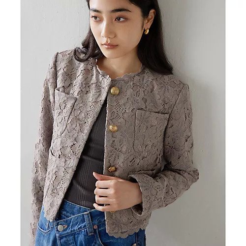 【ウィムガゼット/Whim Gazette】のレースジャケット インテリア・キッズ・メンズ・レディースファッション・服の通販 founy(ファニー) https://founy.com/ ファッション Fashion レディースファッション Fashion for Women アウター Coat / Outerwear Collection レディースジャケット・軽アウター Jackets 2024年 2024 2024-2025秋冬・A/W Autumn/Winter 2024–25 AW24–25 エレガント 上品 Elegant オケージョン Occasion Wear コンパクト Compact, Small Size ジャケット Jacket, Outerwear フロント Front, Front Design ポケット Pocket, Pocket Detail ラッセル Raschel, Raschel Lace レース Lace, Lace Fabric |ID: prp329100004464422 ipo3291000000031236058