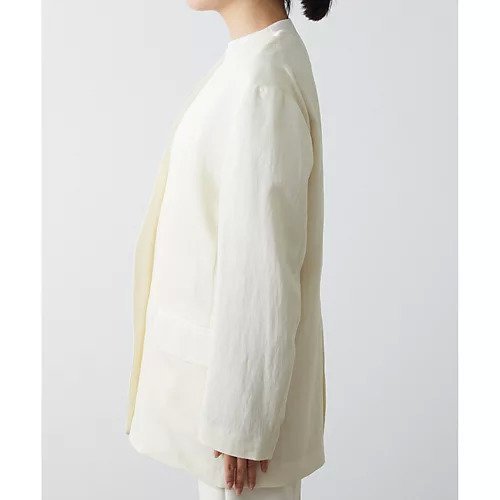 【ウィムガゼット/Whim Gazette】のツイルカラーレスジャケット 人気、トレンドファッション・服の通販 founy(ファニー) 　ファッション　Fashion　レディースファッション　Fashion for Women　アウター　Coat / Outerwear Collection　レディースジャケット・軽アウター　Jackets　インナー　Innerwear　オケージョン　Occasion Wear　カーディガン　Cardigan, Knitwear　シンプル　Simple, Minimal　ジャケット　Jacket, Outerwear　ツイル　Twist, Twisted Detail　ブルゾン　Blouson, Bomber Jacket　ロング　Long, Long-Length　おすすめ　Recommended / Our Picks　2024年　2024　2024春夏・S/S　Spring/Summer 2024 SS24　エレガント 上品　Elegant　other-3|ID: prp329100004464437 ipo3291000000031250931