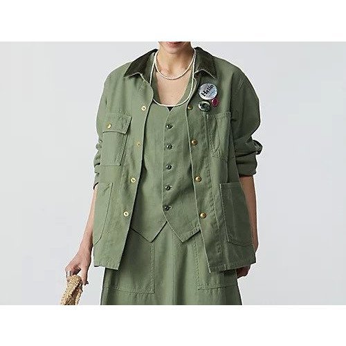 【マディソンブルー/MADISONBLUE】のCOVERALL JK L.oz BS インテリア・キッズ・メンズ・レディースファッション・服の通販 founy(ファニー) https://founy.com/ ファッション Fashion レディースファッション WOMEN サテン Satin ストーン Stone |ID: prp329100004464440 ipo3291000000031236102