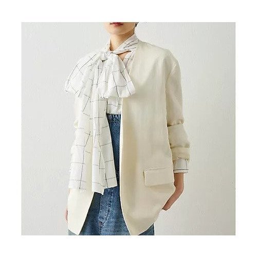 【ウィムガゼット/Whim Gazette】のツイルカラーレスジャケット 人気、トレンドファッション・服の通販 founy(ファニー) 　ファッション　Fashion　レディースファッション　Fashion for Women　アウター　Coat / Outerwear Collection　レディースジャケット・軽アウター　Jackets　インナー　Innerwear　オケージョン　Occasion Wear　カーディガン　Cardigan, Knitwear　シンプル　Simple, Minimal　ジャケット　Jacket, Outerwear　ツイル　Twist, Twisted Detail　ブルゾン　Blouson, Bomber Jacket　ロング　Long, Long-Length　おすすめ　Recommended / Our Picks　2024年　2024　2024春夏・S/S　Spring/Summer 2024 SS24　エレガント 上品　Elegant　other-2|ID: prp329100004464445 ipo3291000000031250961