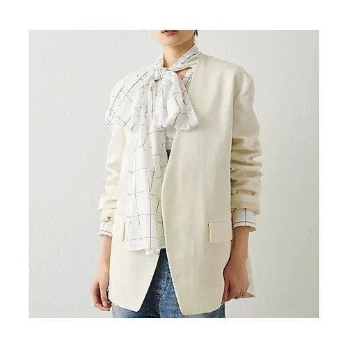 【ウィムガゼット/Whim Gazette】のツイルカラーレスジャケット 人気、トレンドファッション・服の通販 founy(ファニー) 　ファッション　Fashion　レディースファッション　Fashion for Women　アウター　Coat / Outerwear Collection　レディースジャケット・軽アウター　Jackets　インナー　Innerwear　オケージョン　Occasion Wear　カーディガン　Cardigan, Knitwear　シンプル　Simple, Minimal　ジャケット　Jacket, Outerwear　ツイル　Twist, Twisted Detail　ブルゾン　Blouson, Bomber Jacket　ロング　Long, Long-Length　おすすめ　Recommended / Our Picks　2024年　2024　2024春夏・S/S　Spring/Summer 2024 SS24　エレガント 上品　Elegant　other-3|ID: prp329100004464445 ipo3291000000031250963