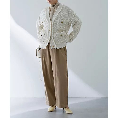 【ウィムガゼット/Whim Gazette】のTWEEDYニットジャケット 人気、トレンドファッション・服の通販 founy(ファニー) 　ファッション　Fashion　レディースファッション　Fashion for Women　アウター　Coat / Outerwear Collection　レディースジャケット・軽アウター　Jackets　アクリル　Acrylic Material　春　Spring　鹿の子　Piqué, Kanoko Fabric　ジャケット　Jacket, Outerwear　スウェット / スエット　Sweatshirt, Sweatwear　ツイード　Twill, Twill Weave　フリンジ　Fringe, Tassel　羽織　Haori, Light Jacket　ミックス　Mix, Mixed Style　メタル　Metal, Metal Parts　おすすめ　Recommended / Our Picks　2024年　2024　2024-2025秋冬・A/W　Autumn/Winter 2024–25 AW24–25　other-3|ID: prp329100004464446 ipo3291000000031250967