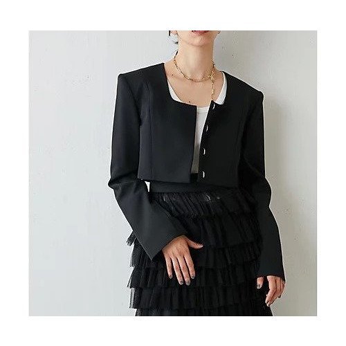 【ウィムガゼット/Whim Gazette】のショートジャケット インテリア・キッズ・メンズ・レディースファッション・服の通販 founy(ファニー) https://founy.com/ ファッション Fashion レディースファッション Fashion for Women アウター Coat / Outerwear Collection レディースジャケット・軽アウター Jackets クロップド Cropped, Short Length サロペット Overalls, Salopette ショート Short, Short Length ジャケット Jacket, Outerwear スクエア Square, Square Shape スタイリッシュ Stylish, Fashionable デニム Denim, Jeans Material トレンド Trend, Trending Now バランス Balance, Style Balance フォルム Silhouette, Form フォーマル Formal, Dressy ボトム Bottoms, Lower Wear 羽織 Haori, Light Jacket ロング Long, Long-Length おすすめ Recommended / Our Picks 2023年 2023 2023-2024秋冬・A/W Autumn/Winter 2023–24 AW23–24 結婚式 Wedding |ID: prp329100004464464 ipo3291000000031236163