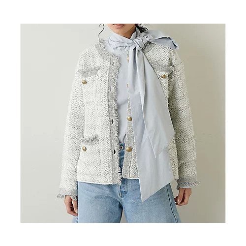 【ウィムガゼット/Whim Gazette】のツイードニットジャケット 人気、トレンドファッション・服の通販 founy(ファニー) 　ファッション　Fashion　レディースファッション　Fashion for Women　アウター　Coat / Outerwear Collection　レディースジャケット・軽アウター　Jackets　エレガント 上品　Elegant　カーディガン　Cardigan, Knitwear　クラシカル　Classical, Vintage-Inspired　ジャケット　Jacket, Outerwear　ツイード　Twill, Twill Weave　トレンド　Trend, Trending Now　フリンジ　Fringe, Tassel　ポケット　Pocket, Pocket Detail　ミックス　Mix, Mixed Style　おすすめ　Recommended / Our Picks　2023春夏・S/S　Spring/Summer 2023 SS23　2023年　2023　other-2|ID: prp329100004464480 ipo3291000000031251110