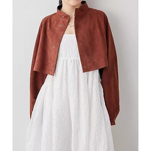 【ウィムガゼット/Whim Gazette】のスエードショートジャケット インテリア・キッズ・メンズ・レディースファッション・服の通販 founy(ファニー) 　ファッション　Fashion　レディースファッション　Fashion for Women　アウター　Coat / Outerwear Collection　レディースジャケット・軽アウター　Jackets　インド　Indian Textile　クロップド　Cropped, Short Length　コンパクト　Compact, Small Size　ショート　Short, Short Length　ジャケット　Jacket, Outerwear　バランス　Balance, Style Balance　モダン　Modern, Contemporary　おすすめ　Recommended / Our Picks　2023春夏・S/S　Spring/Summer 2023 SS23　2023年　2023　ブラウン|ID: prp329100004464489 ipo3291000000031236223
