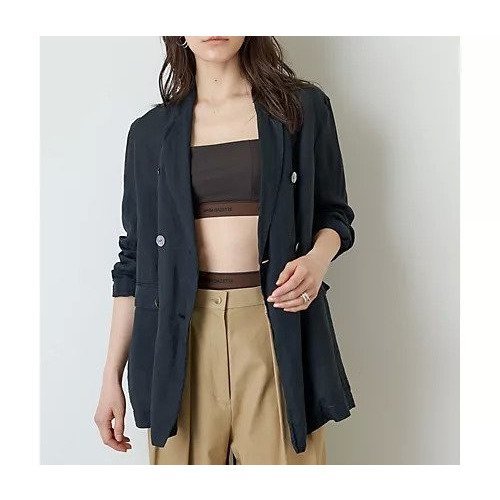 【ウィムガゼット/Whim Gazette】のラミージャケット インテリア・キッズ・メンズ・レディースファッション・服の通販 founy(ファニー) 　ファッション　Fashion　レディースファッション　Fashion for Women　アウター　Coat / Outerwear Collection　レディースジャケット・軽アウター　Jackets　春　Spring　シアー　Sheer, See-Through　ジャケット　Jacket, Outerwear　デニム　Denim, Jeans Material　定番　Standard, Basic Item　ミドル　Middle Length, Mid Height　2022年　2022　S/S・春夏　SS, Spring/Summer, Warm Season　2022 春夏 S/S　Spring/Summer 2022 SS22　夏　Summer　エレガント 上品　Elegant　ブラック|ID: prp329100004464503 ipo3291000000031236264