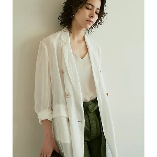 【ウィムガゼット/Whim Gazette】のラミージャケット インテリア・キッズ・メンズ・レディースファッション・服の通販 founy(ファニー) 　ファッション　Fashion　レディースファッション　Fashion for Women　アウター　Coat / Outerwear Collection　レディースジャケット・軽アウター　Jackets　春　Spring　シアー　Sheer, See-Through　ジャケット　Jacket, Outerwear　デニム　Denim, Jeans Material　定番　Standard, Basic Item　ミドル　Middle Length, Mid Height　2022年　2022　S/S・春夏　SS, Spring/Summer, Warm Season　2022 春夏 S/S　Spring/Summer 2022 SS22　夏　Summer　エレガント 上品　Elegant　オフホワイト|ID: prp329100004464503 ipo3291000000031236265