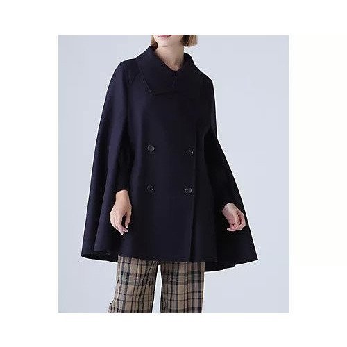 【アドーア/ADORE】のライトリバービックカラートレンチケープ インテリア・キッズ・メンズ・レディースファッション・服の通販 founy(ファニー) 　ファッション　Fashion　レディースファッション　Fashion for Women　スタンド　Stand Collar, Upright Stand　ダブル　Double, Double-Breasted　ビッグ　Big, Oversized　羽織　Haori, Light Jacket　ネイビー|ID: prp329100004464505 ipo3291000000034989220