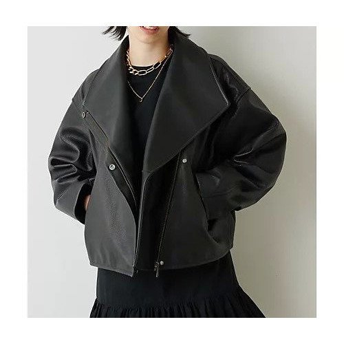 【ウィムガゼット/Whim Gazette】のレザーライダースブルゾン インテリア・キッズ・メンズ・レディースファッション・服の通販 founy(ファニー) https://founy.com/ ファッション Fashion レディースファッション WOMEN アウター Coat Outerwear ブルゾン Blouson/Jackets ライダース Riders Jacket 2022年 2022 2022-2023秋冬・A/W Aw/Autumn/Winter//Fw/Fall-Winter/2022-2023 インナー Inner シンプル Simple ジャケット Jacket バランス Balance フォルム Form ライダース Riders ライダースジャケット Riders Jacket エレガント 上品 Elegant |ID: prp329100004464511 ipo3291000000031236283