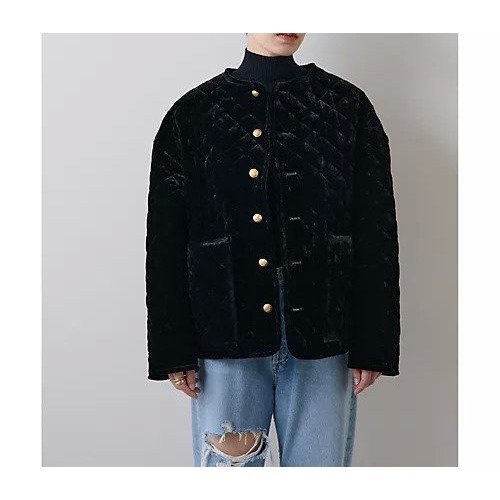 【ウィムガゼット/Whim Gazette】のベロアキルトブルゾン 人気、トレンドファッション・服の通販 founy(ファニー) 　ファッション　Fashion　レディースファッション　Fashion for Women　アウター　Coat / Outerwear Collection　ブルゾンジャケット・スポーティアウター　Blouson Jackets　トップス・カットソー　Cut & Sew Tops　ベロアトップス　Velour Tops / Velvet-Look Items　エレガント 上品　Elegant　キルティング　Quilted, Quilting　キルト　Quilt, Quilted Fabric　クラシカル　Classical, Vintage-Inspired　シルク　Silk, 100% Silk　フォルム　Silhouette, Form　ブルゾン　Blouson, Bomber Jacket　ベルベット　Velvet, Velvety　ベロア　Velour, Soft Velvet　ポケット　Pocket, Pocket Detail　ワイド　Wide, Wide Fit　 other-1|ID: prp329100004464539 ipo3291000000031236346