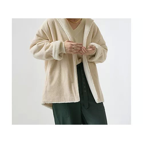 【ウィムガゼット/Whim Gazette】のボアリバーシブルブルゾン 人気、トレンドファッション・服の通販 founy(ファニー) 　ファッション　Fashion　レディースファッション　WOMEN　アウター　Coat Outerwear　ブルゾン　Blouson/Jackets　コーデュロイ　Corduroy　ショルダー　Shoulder　ドロップ　Drop　ミドル　Middle　モコモコ　Fluffy　リバーシブル　Reversible　防寒　Cold Protection　other-2|ID: prp329100004464540 ipo3291000000031251374