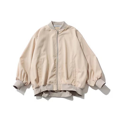 【コグ ザビッグスモーク/COGTHEBIGSMOKE】のLESLIE OVERSIZED BLOUSON 人気、トレンドファッション・服の通販 founy(ファニー) 　ファッション　Fashion　レディースファッション　Fashion for Women　アウター　Coat / Outerwear Collection　ブルゾンジャケット・スポーティアウター　Blouson Jackets　クラシック　Classic, Timeless Style　ジップ　Zip, Zipper　ハーフ　Half, Half-Length　ピーチ　Peach, Soft Touch　ブルゾン　Blouson, Bomber Jacket　ルーズ　Loose, Oversized　エレガント 上品　Elegant　春　Spring　other-2|ID: prp329100004464550 ipo3291000000032718453