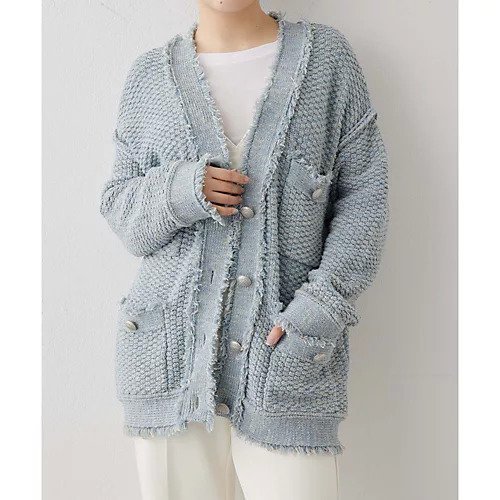 【ウィムガゼット/Whim Gazette】のTWEEDYニットジャケット2 インテリア・キッズ・メンズ・レディースファッション・服の通販 founy(ファニー) https://founy.com/ ファッション Fashion レディースファッション Fashion for Women アウター Coat / Outerwear Collection レディースジャケット・軽アウター Jackets 2025年 2025 2025春夏・S/S Spring/Summer 2025 SS25 アクリル Acrylic Material クール Cool, Chic ジャケット Jacket, Outerwear ツイード Twill, Twill Weave フリンジ Fringe, Tassel ミックス Mix, Mixed Style メタル Metal, Metal Parts 春 Spring 羽織 Haori, Light Jacket 鹿の子 Piqué, Kanoko Fabric |ID: prp329100004464553 ipo3291000000031236381